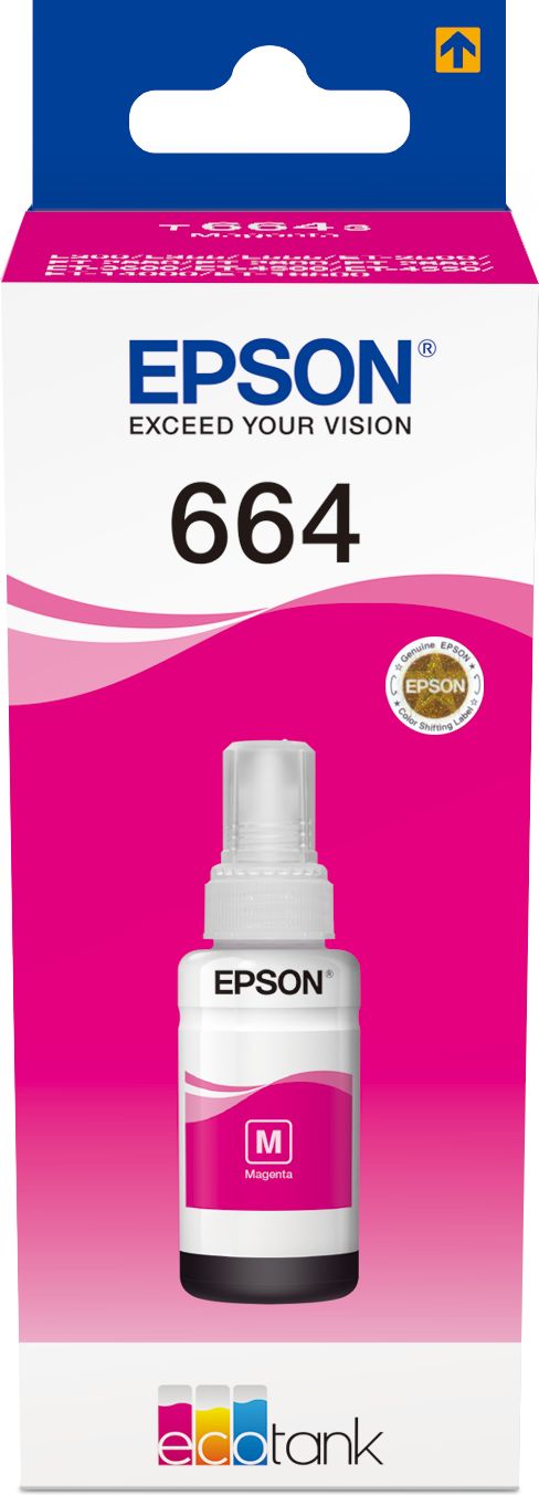 Epson 664 Ecotank Magenta ink bottle (70ml) - HelloWe - are here for you